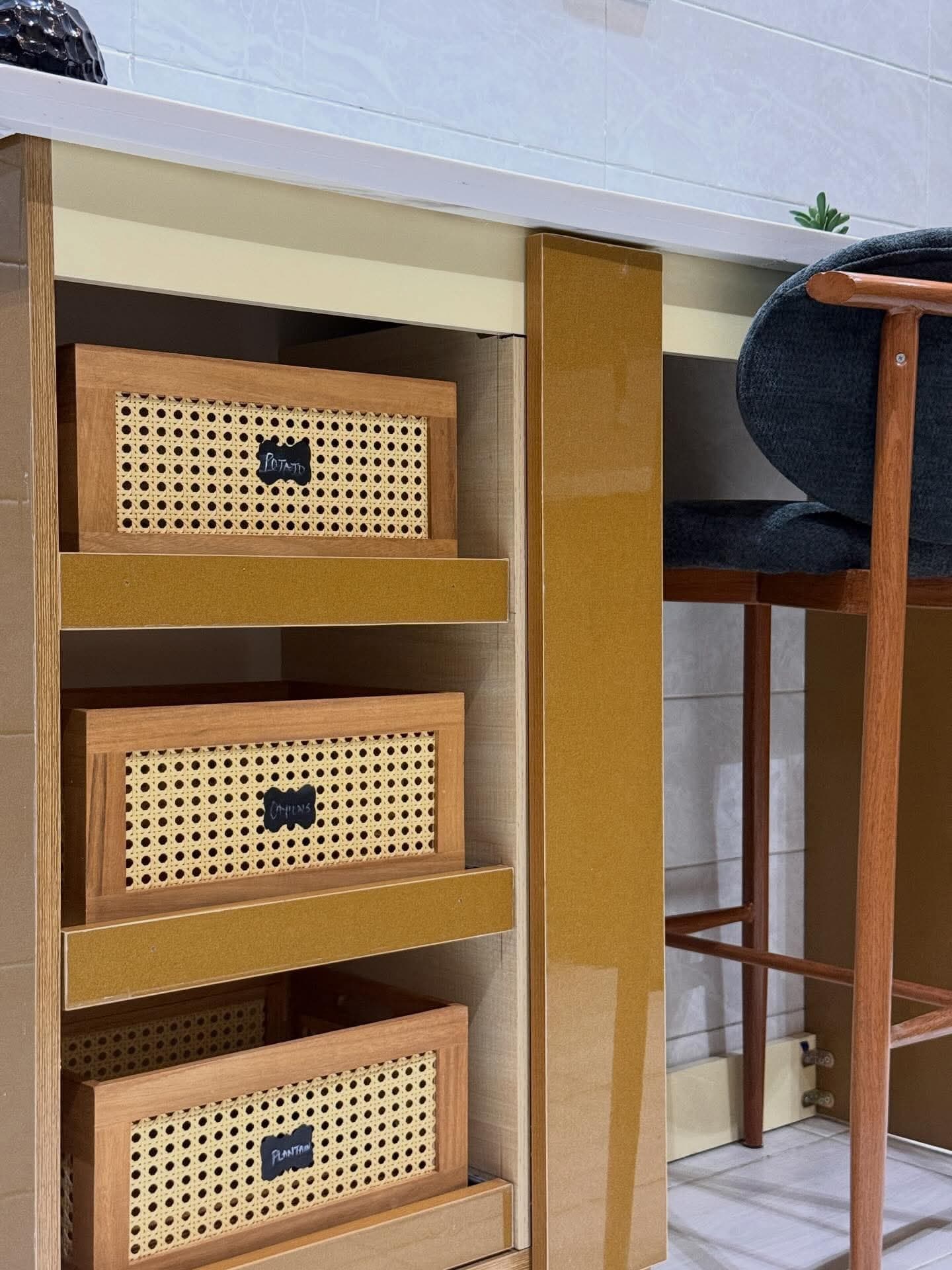 A polished interior with warm materials and refined styling.