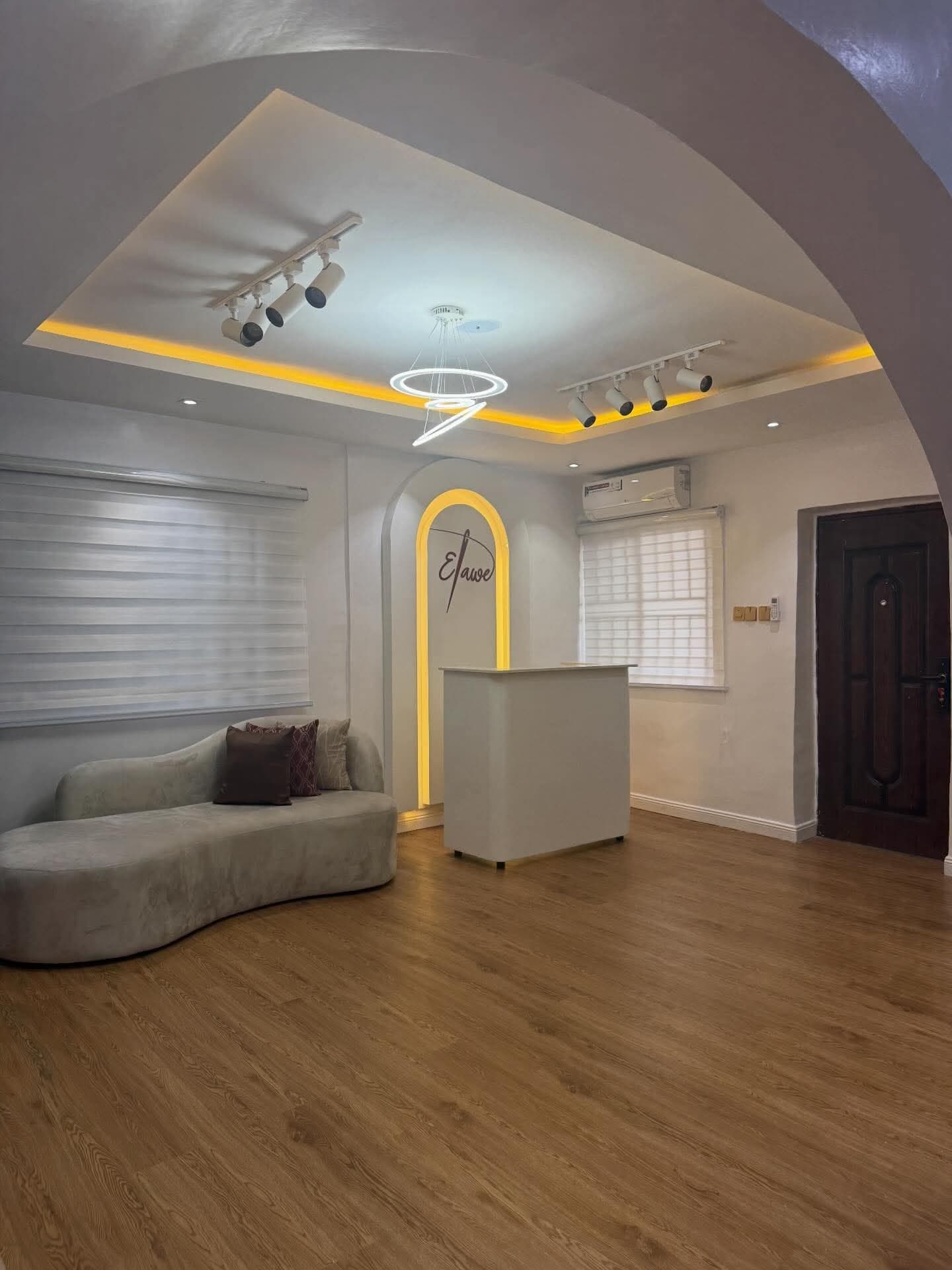 Interior detail and material styling.